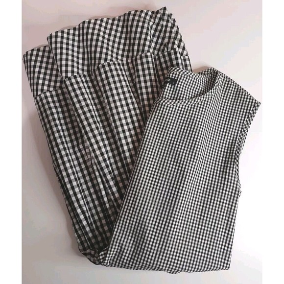 Madewell Sz XS Sleeveless Tie Back Cotton Drop Waist Babydoll Gingham Dress - Picture 9 of 13